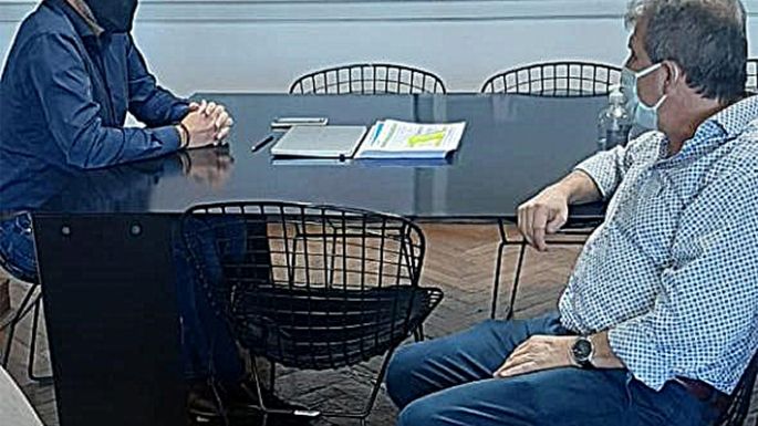 Francioni se reunió con Martín Gill por cuatro nuevas obras públicas