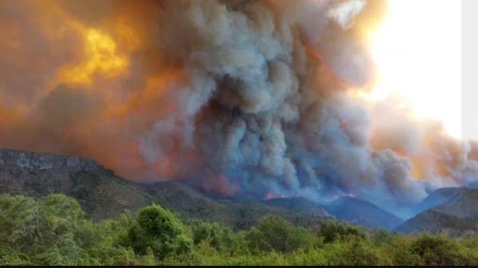 Nicola viajó a El Bolsón para colaborar en la lucha contra los incendios