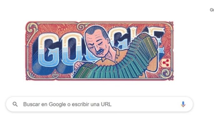 Hasta Google homenajea a Piazzolla, a 100 años de su nacimiento