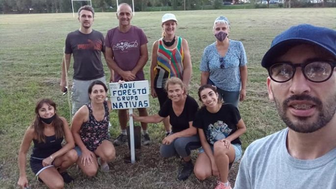 Reforestaron con algarrobos
