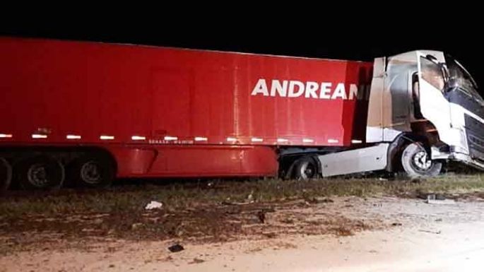 Chocó un camión que transportaba vacunas