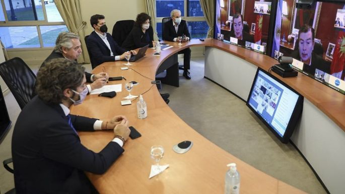 Fernández se reúne con gobernadores para analizar situación sanitaria y vacunación