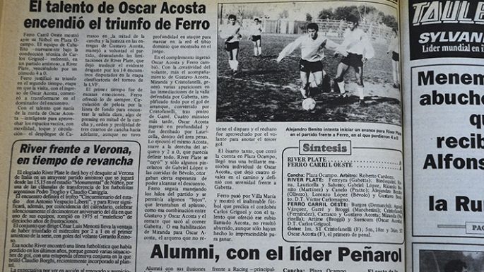 Cuando Ferro jugó en la Placita y el Mono Burgos fue titular