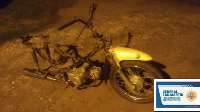 Recuperaron una moto robada y sofocaron el incendio de un auto