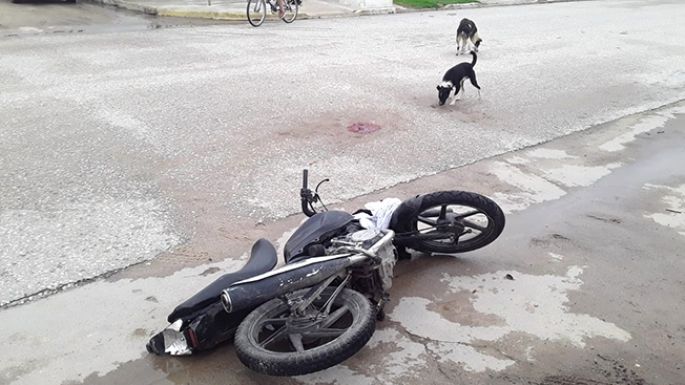 Motociclista fracturado en Tío Pujio