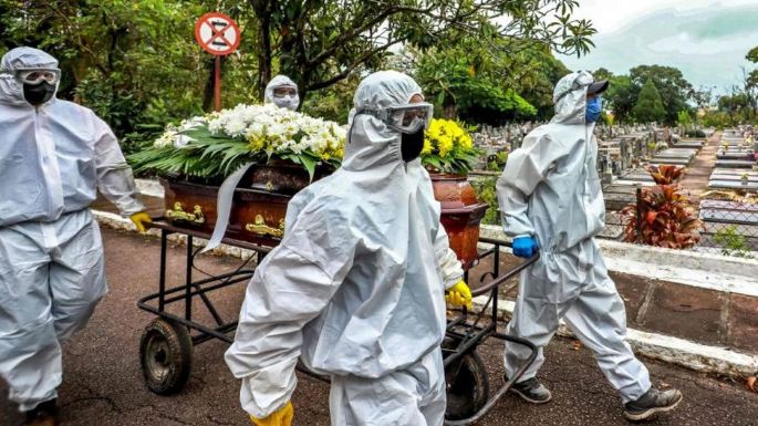 Con casi 3.800 decesos, Brasil bate récord de muertes en un día