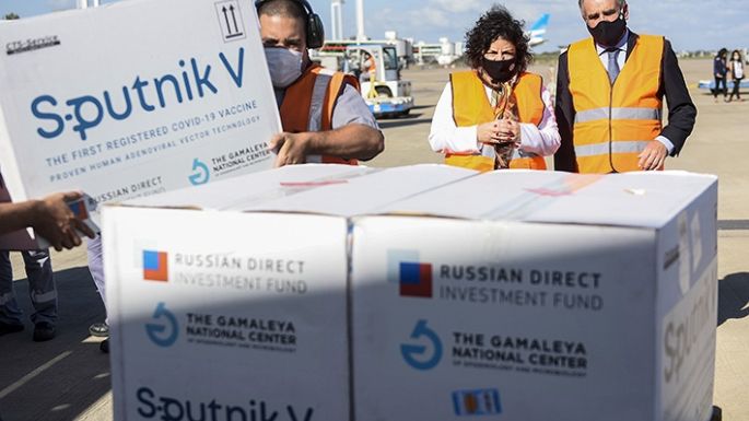 Arribó el décimo vuelo con Sputnik V