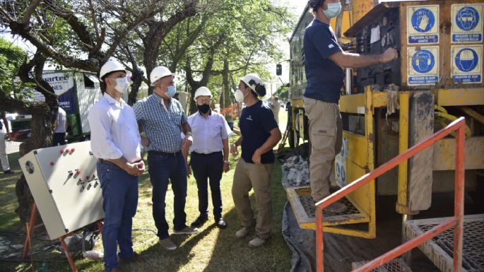 Supervisan la perforación de dos pozos para la captación de agua