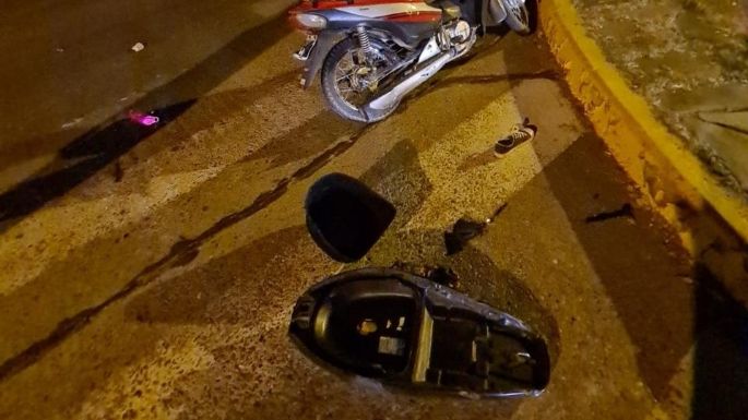 Una joven motociclista sufrió graves lesiones