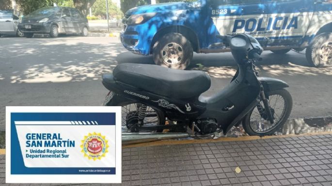 Aprehendido por adulteración de bien registrable