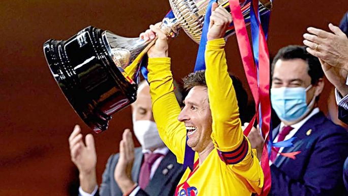 Doblete de Messi y  título de Barcelona