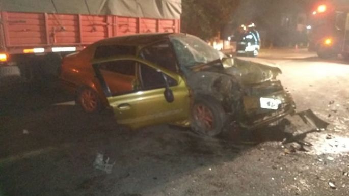Grave choque en el ingreso a la ciudad