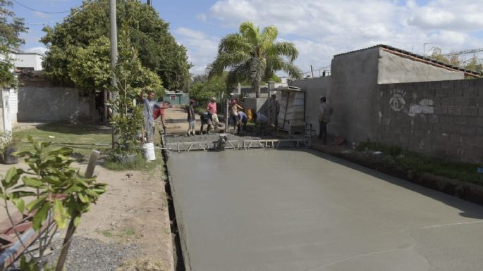 Continúa el plan de pavimentación en barrio Florida