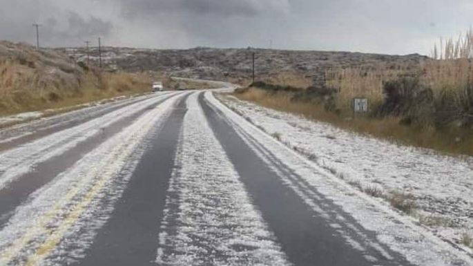 Intensa granizada en las Altas Cumbres ocasionó problemas en el tránsito