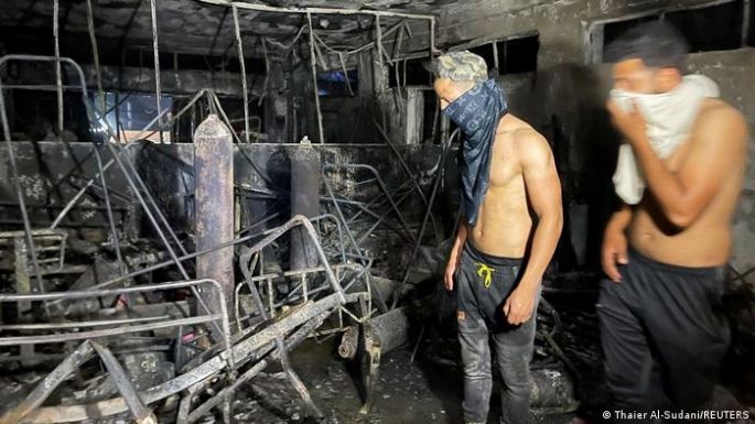 Al menos 82 muertos por el incendio de un hospital para pacientes con coronavirus