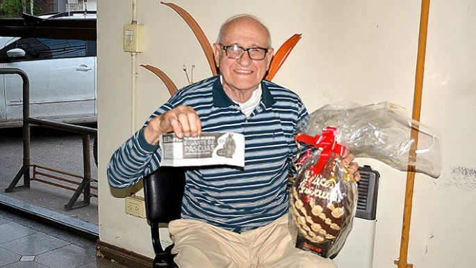 Don Aldo Emilio, un abuelo muy feliz
