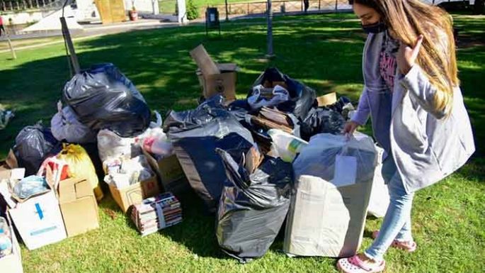 La apuesta por reciclar residuos fue un éxito: se juntaron casi 8 mil kilos