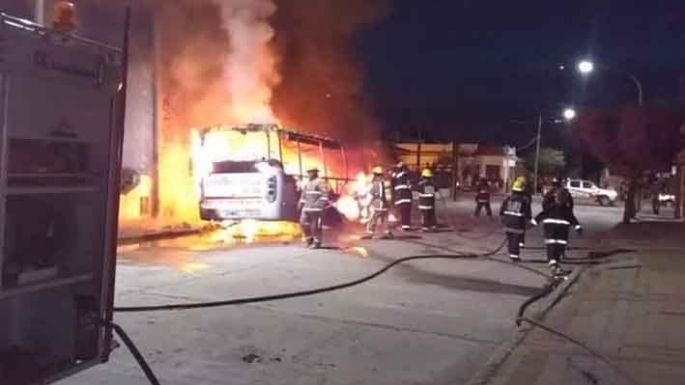 Principio de incendio en la ruta 158