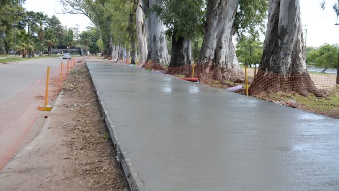 Avanza la obra en el Parque Hipólito Yrigoyen