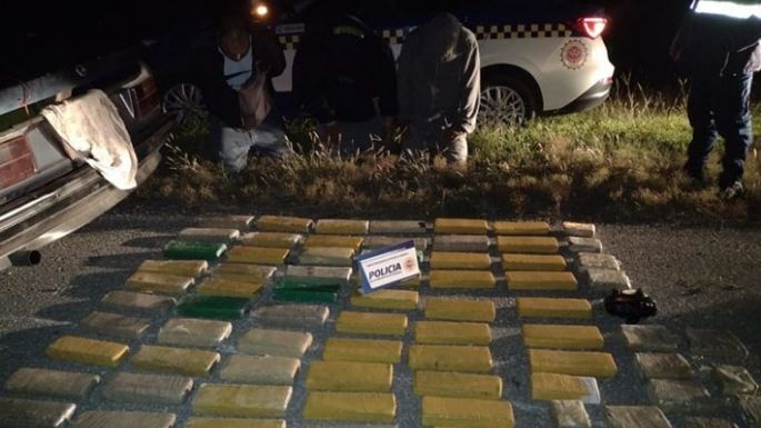Más de 50 kilos de marihuana en la autopista
