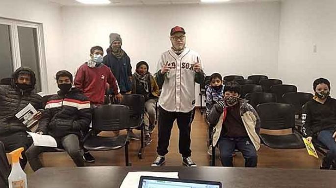 Gran interés por el taller de rap