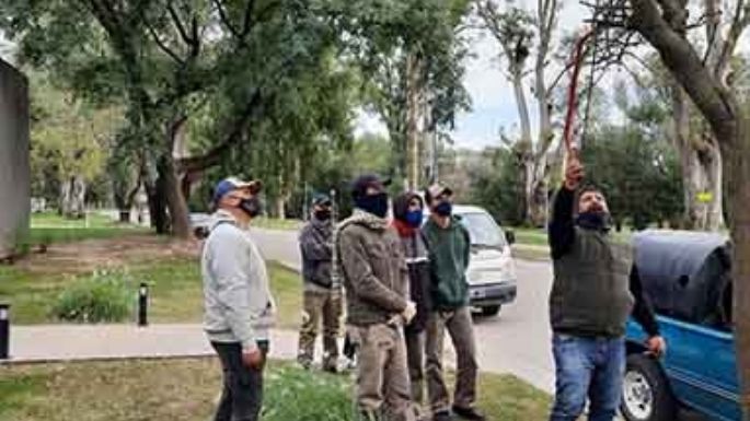 Se capacitaron a los encargados de las podas