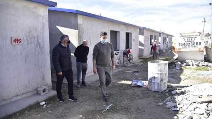 Rosso supervisó tareas en las 47 viviendas