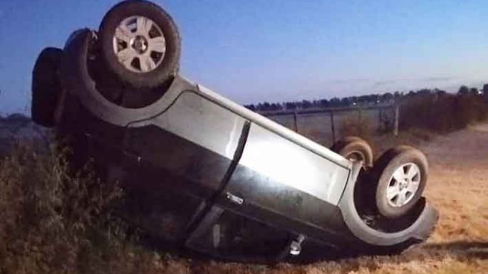 Volcó un camión cargado con maní