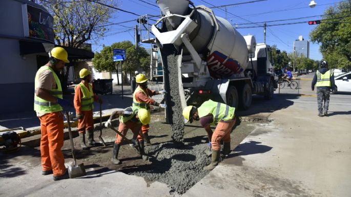 Arreglos en calles Rucci y Salta