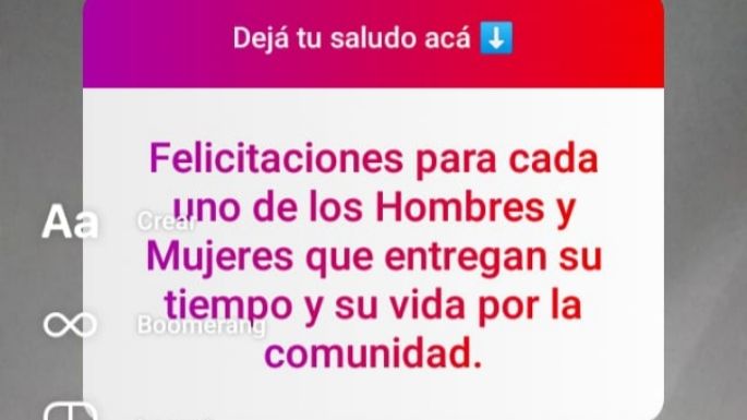 Saludos a los Bomberos en redes sociales de El Diario
