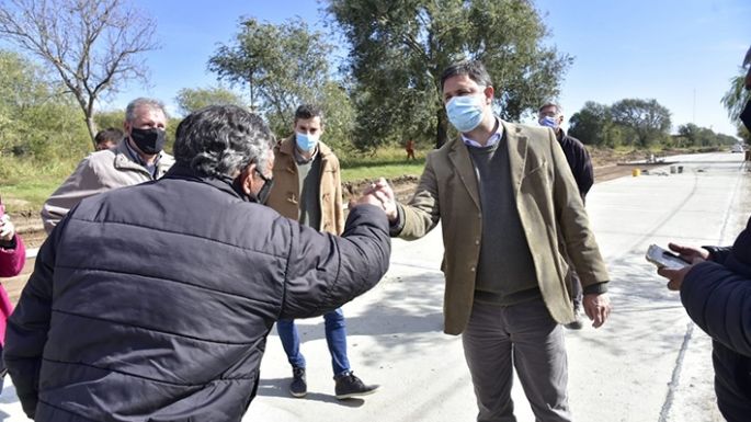 Afirman que avanza a buen ritmo la pavimentación de prolongación Alvear