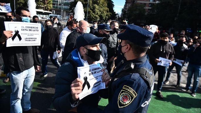 Protesta contra las medidas
