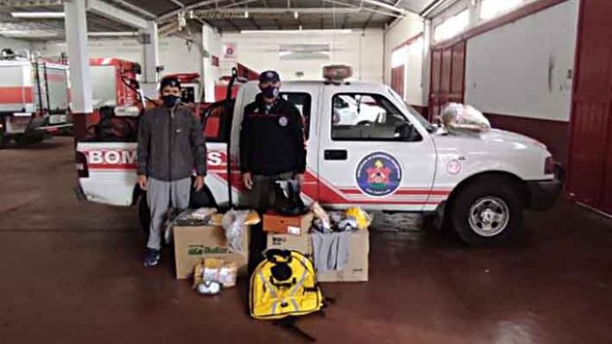 Bomberos recibieron elementos