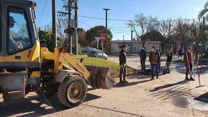 Morra recorrió obras de calle La Rioja