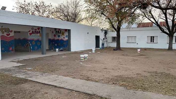 Pintan y arreglan la Escuela Belgrano