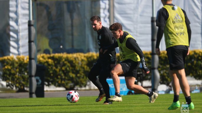 Nuevo entrenamiento con Messi