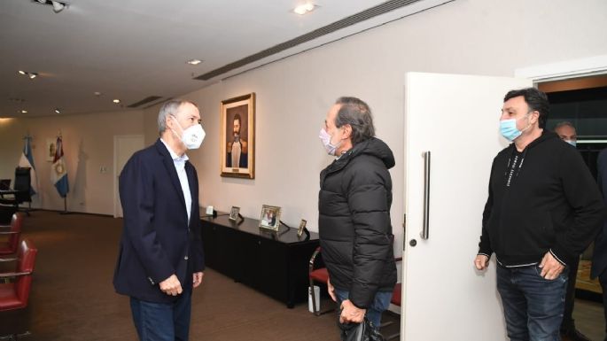 Francella llegó a Córdoba para filmar una película y se reunió con Schiaretti