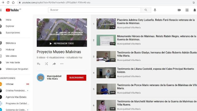 Invitan a conocer los testimonios de veteranos villamarienses de Malvinas