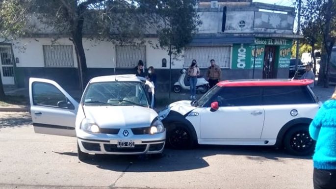 Un violento choque con mucha “suerte”