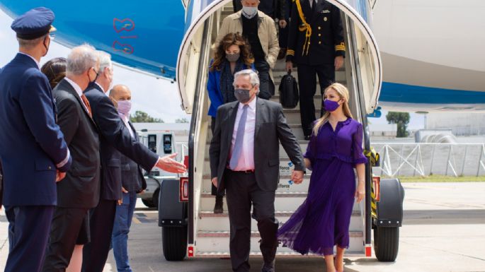 El Presidente ya está en Portugal, en el primer día de su gira europea