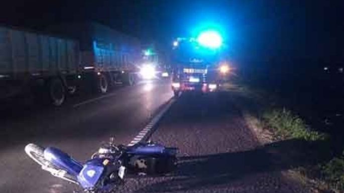 Murió un motociclista que chocó el viernes