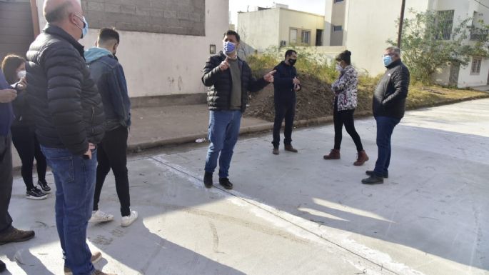 "En los próximos días alcanzaremos el 100% de cuadras pavimentadas", en barrio Lamadrid