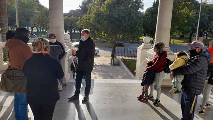 Habitantes del gabín expresaron su preocupación ante De Falco