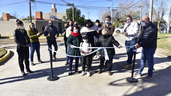 Habilitaron el pavimento de calle 17 de Agosto en barrio San Martín