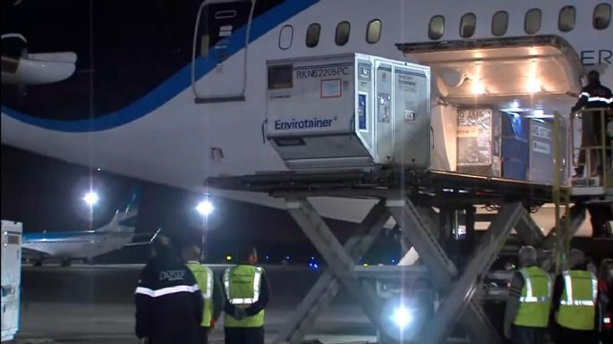 Llegaron otras 934 mil vacunas y Argentina superó los 20 millones de dosis