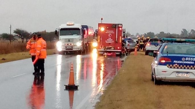 Dos conductores fallecieron en un choque sobre ruta 13