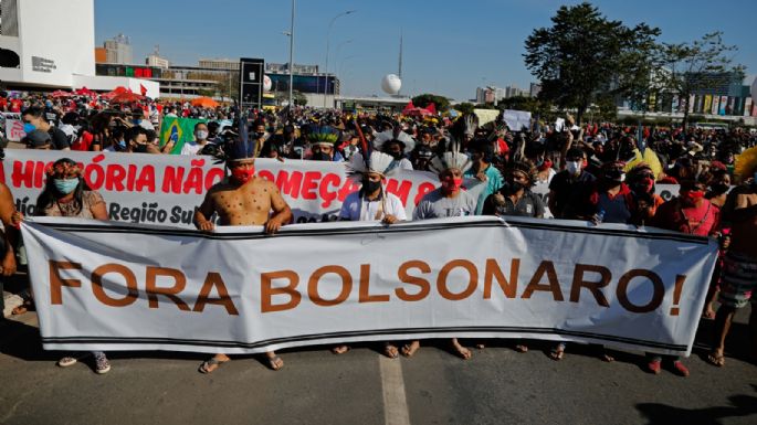 Con medio millón de muertos en Brasil, la oposición pidió en las calles la renuncia de Bolsonaro