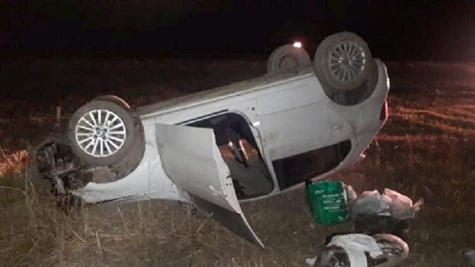 Vuelco al cruzarse un puma
