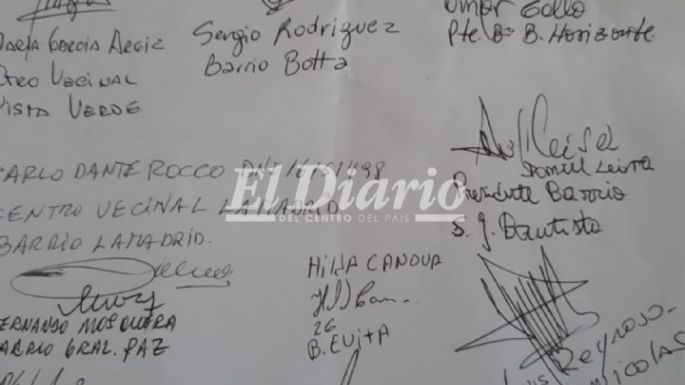 Centro Vecinales presentaron una carta en el Concejo en apoyo a la licencia de Gill