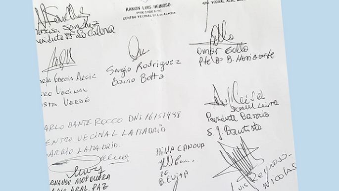 Vecinalistas a favor de la prórroga, rechazo de PV y del Partido Obrero